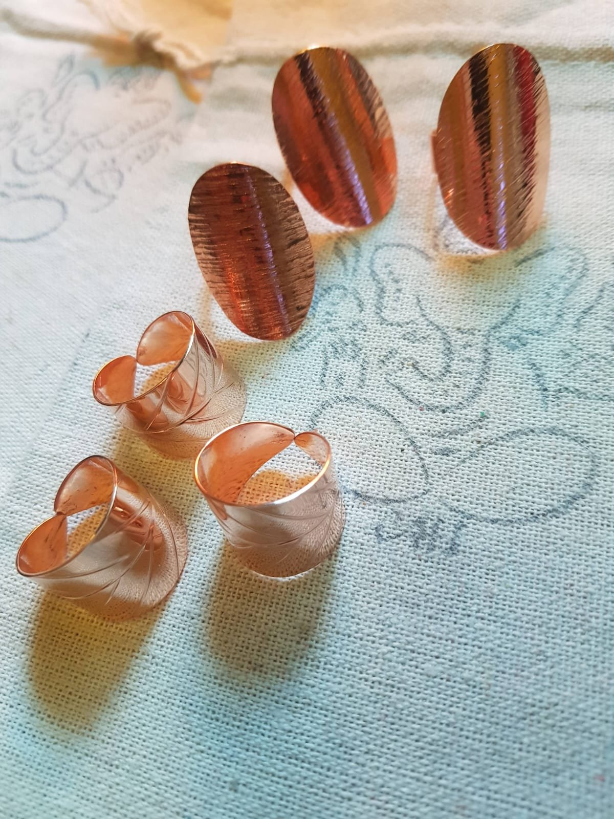 Anillos cobre puro