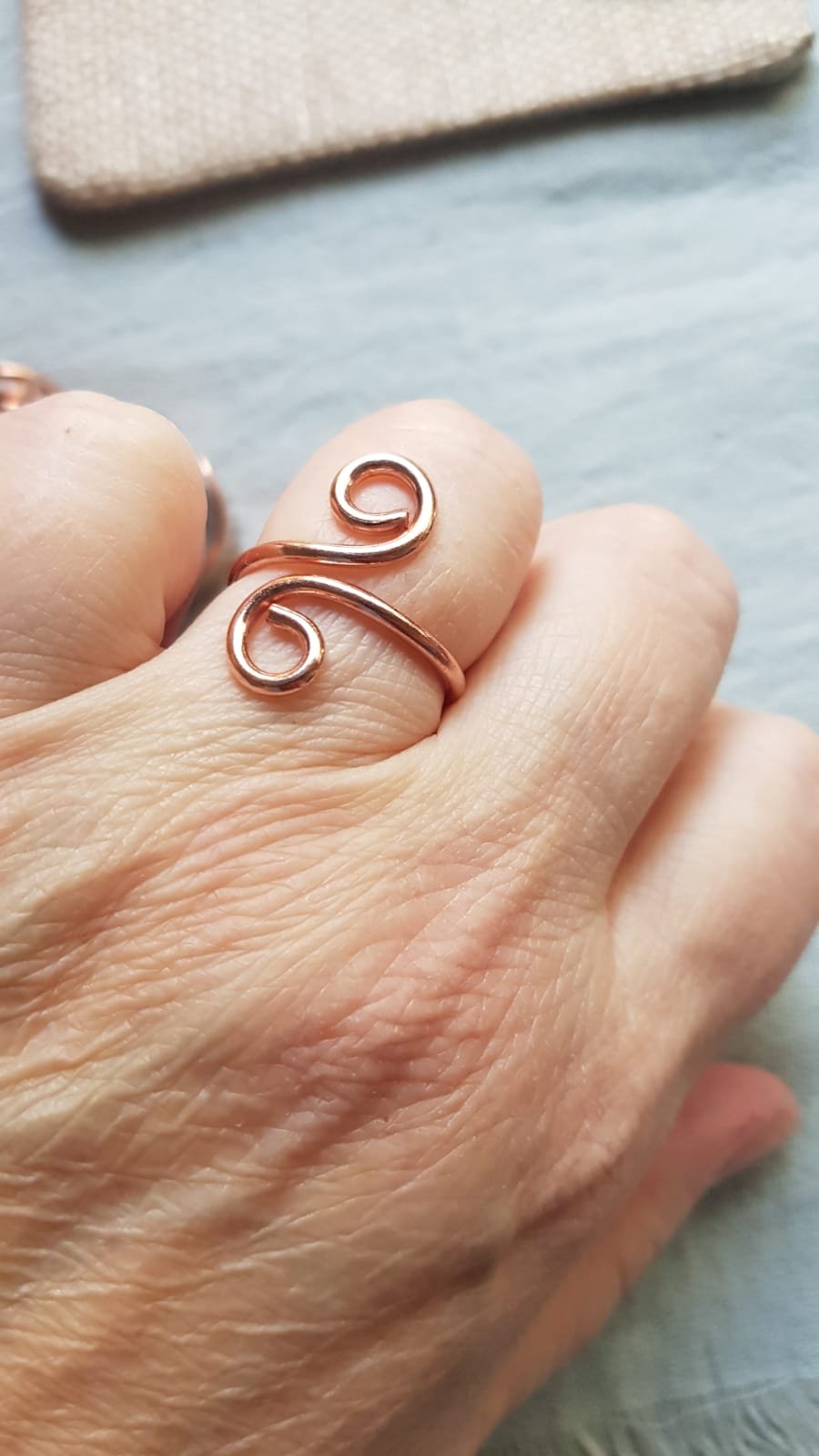 Anillos cobre puro