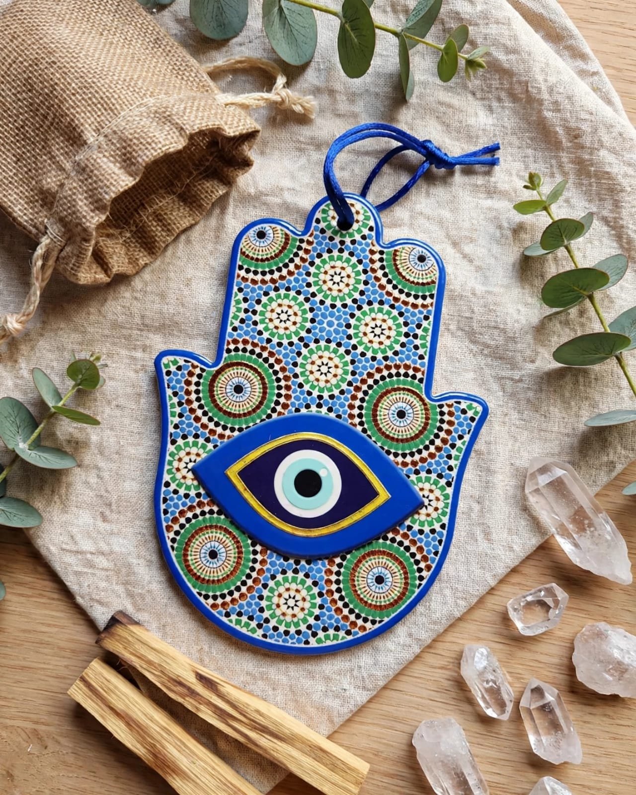 Colgante hamsa grande