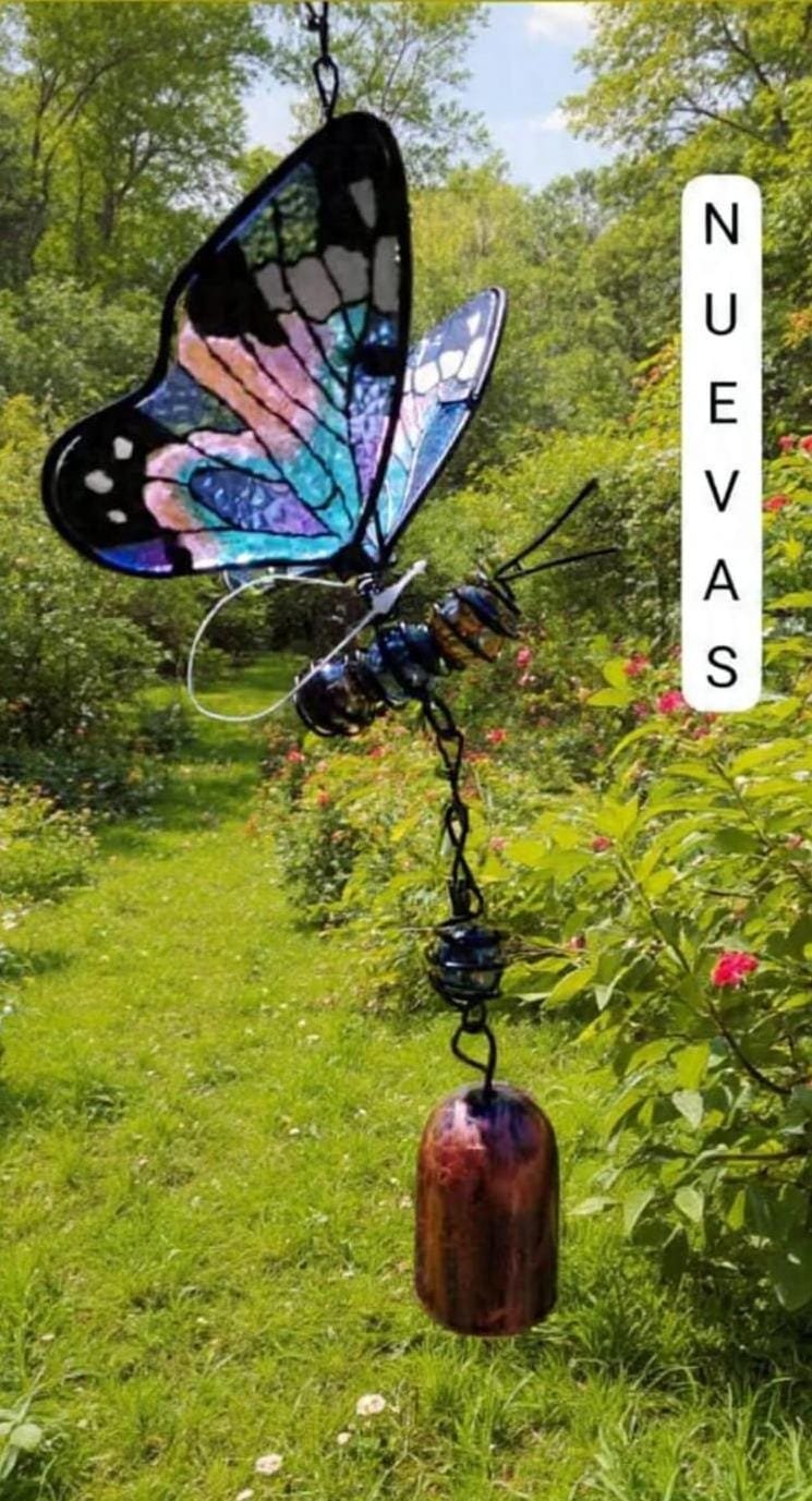 Colgante mariposa vidrio