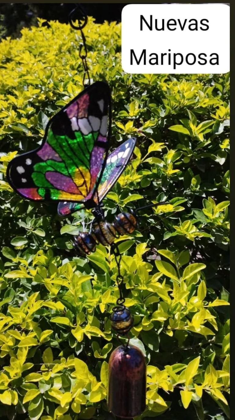 Colgante mariposa vidrio