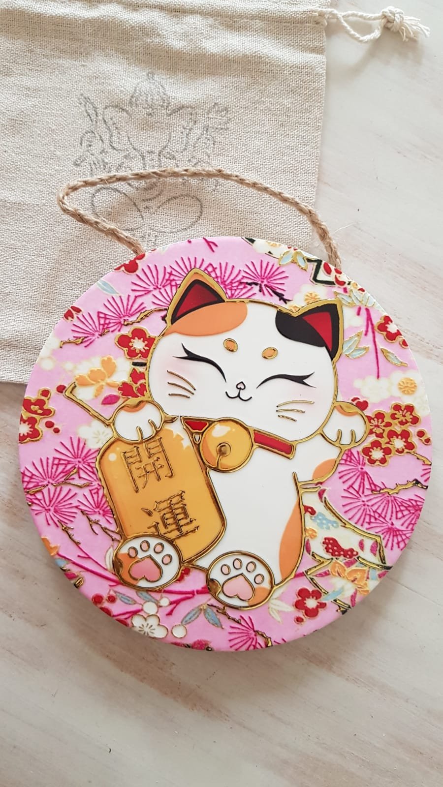 Colgante Neko Fortuna y Protección