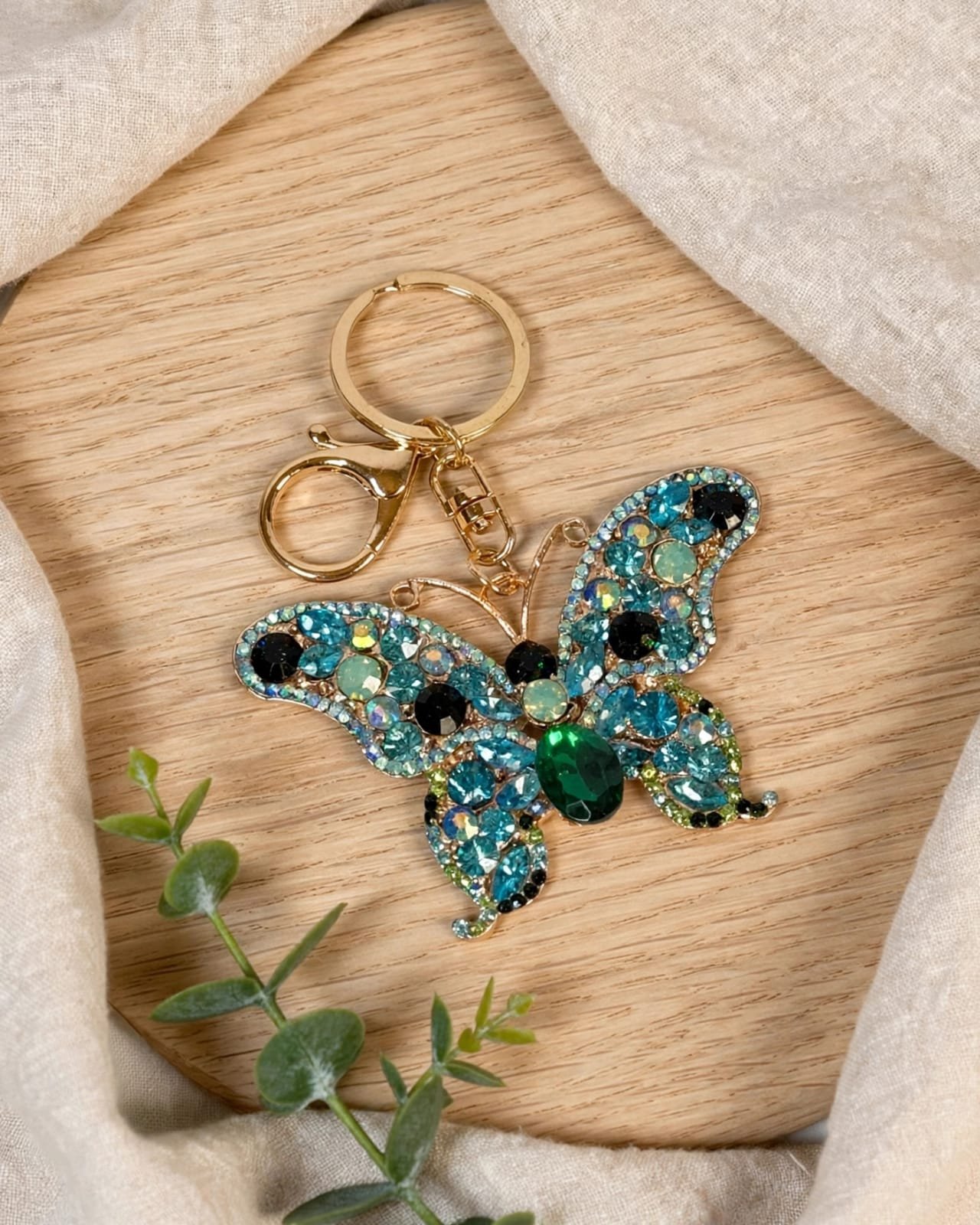 Llaveros Mariposa con Brillos grande
