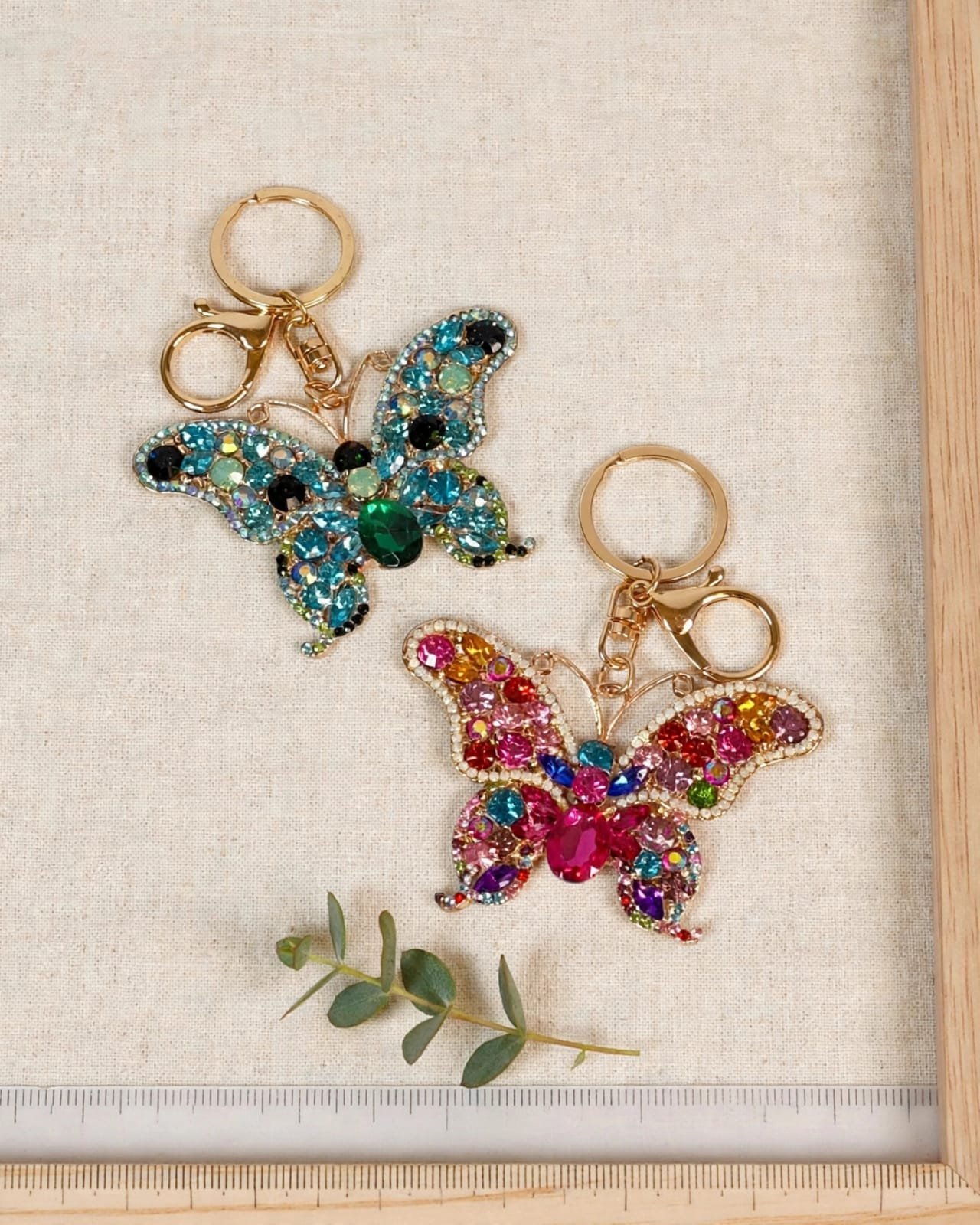 Llaveros Mariposa con Brillos grande