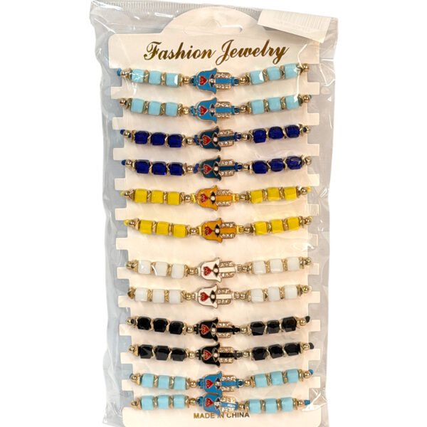 Pulseras hilo Regulable Hamsa bijou x 12
