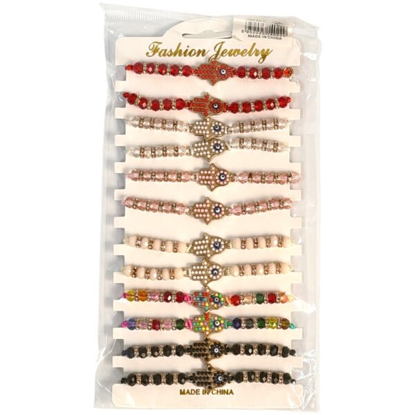 Pulseras hilo Regulable Hamsa bijou x 12