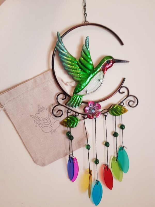 Movil Colibri grande con colgantes colores