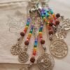 Llaveros 7 Chakras con semillas rudraksha y 7 Chakras y Amuleto