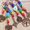 Llaveros Chi 7 Chakras con Dije