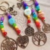 Llaveros Chi 7 Chakras con Dije