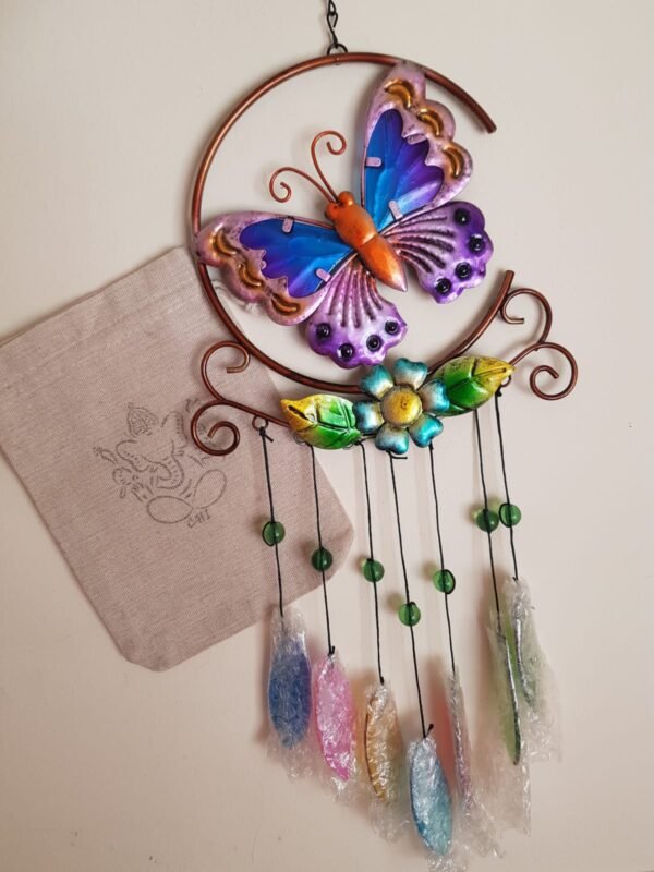 Movil grande Mariposa con colgantes colores