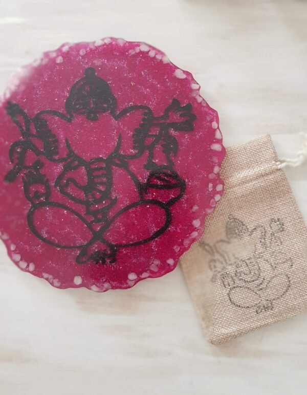 Platos Orgon con Piedras Naturales y Simbolos Sagrados 15cm