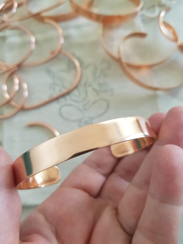 Pulsera Cobre puro lisa Chata