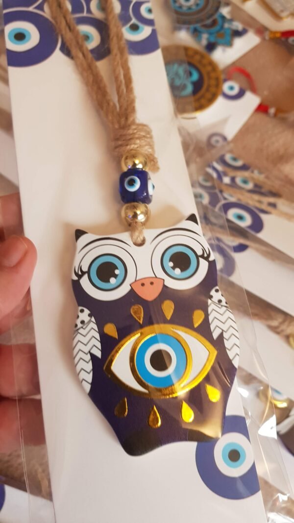 Colgantes Ojo Turco 🪬 y Búho medianos