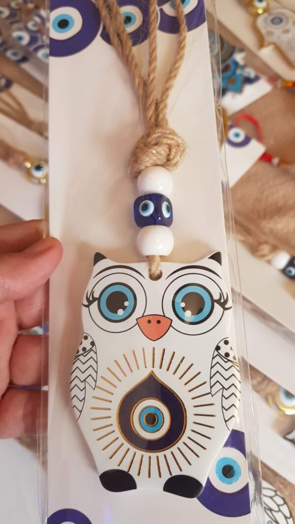 Colgantes Ojo Turco 🪬 y Búho medianos