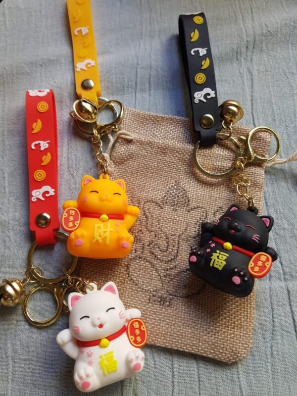 Llaveros Neko goma medianos