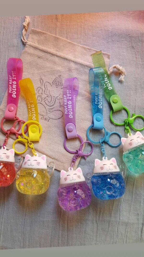Llaveros Burbujas gel y brillos grande