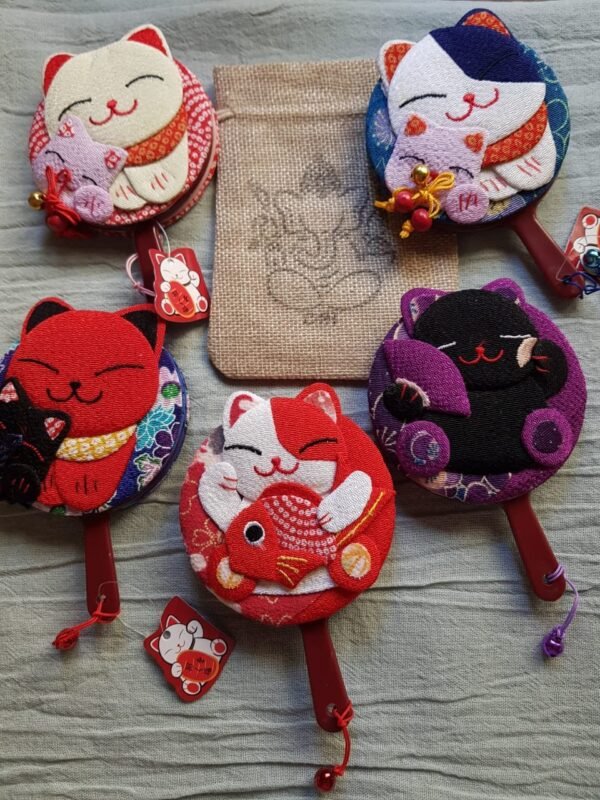 Espejo de mano Neko Fortuna y Protección