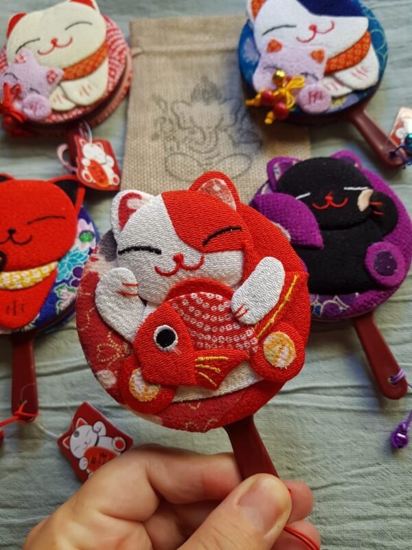 Espejo de mano Neko Fortuna y Protección