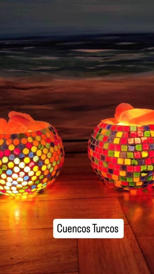 Lámpara de Sal Cuenco Turco gde