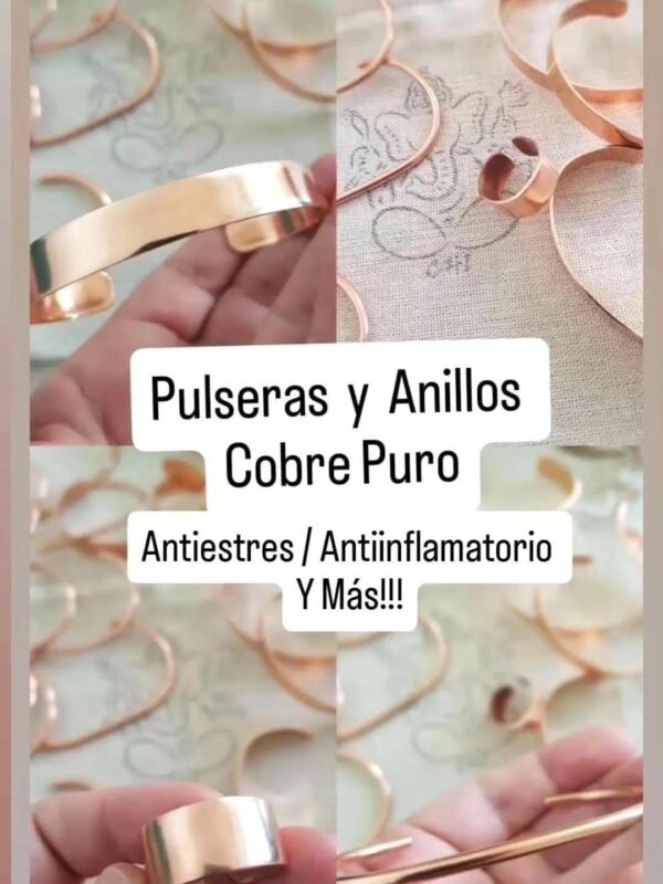 Pack Pulseras y Anillos Cobre Puro