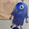 Colgante Mano Fátima y Ojo Turco metal