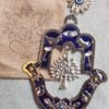 Colgante Mano Fátima y Ojo Turco metal