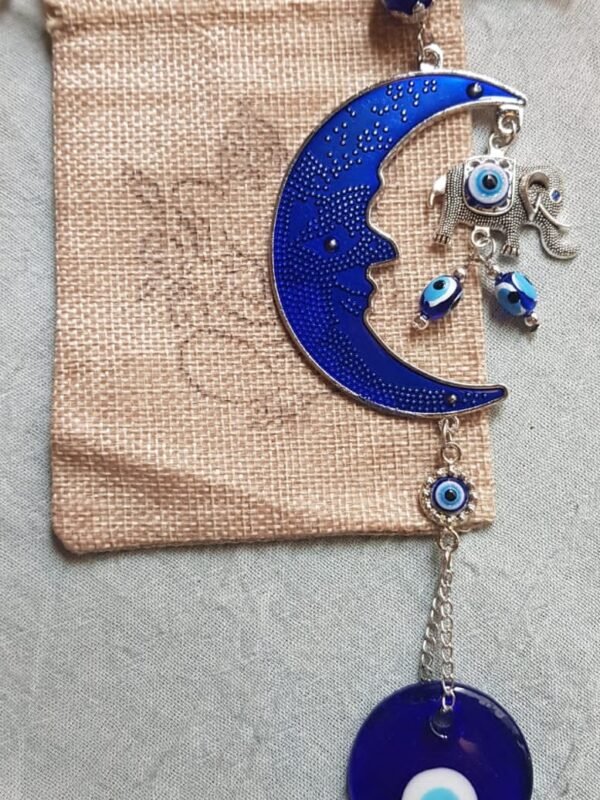 Colgantes Luna y Ojo Turco ch