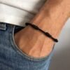 Pulseras 7 Nudos Negra Protección