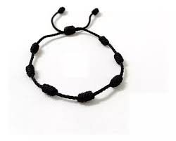 Pulseras 7 Nudos Negra Protección