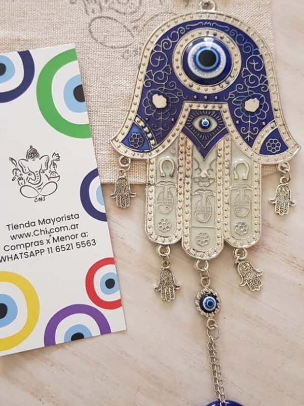 2025/04/1001873325.jpg Colgante Mano Fátima y Ojo Turco metal