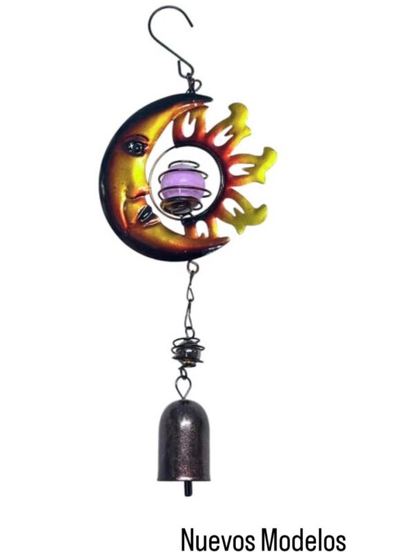 Colgante Metal Luna Sol fluo