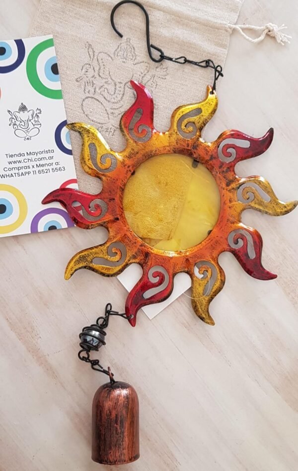 Colgante Metal Luna Sol