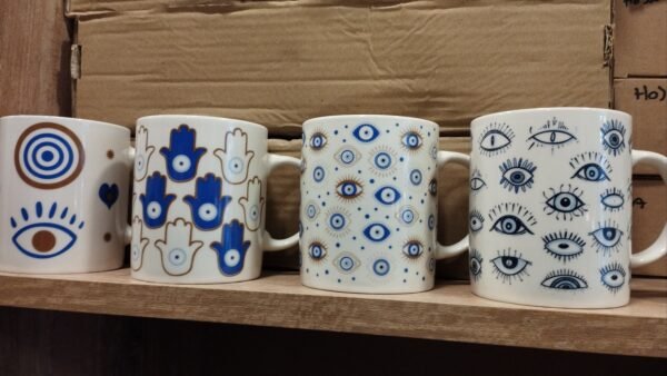 Tazas Ojo Turco y Hamsa