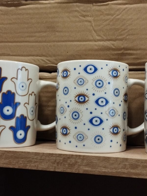 Tazas Ojo Turco y Hamsa