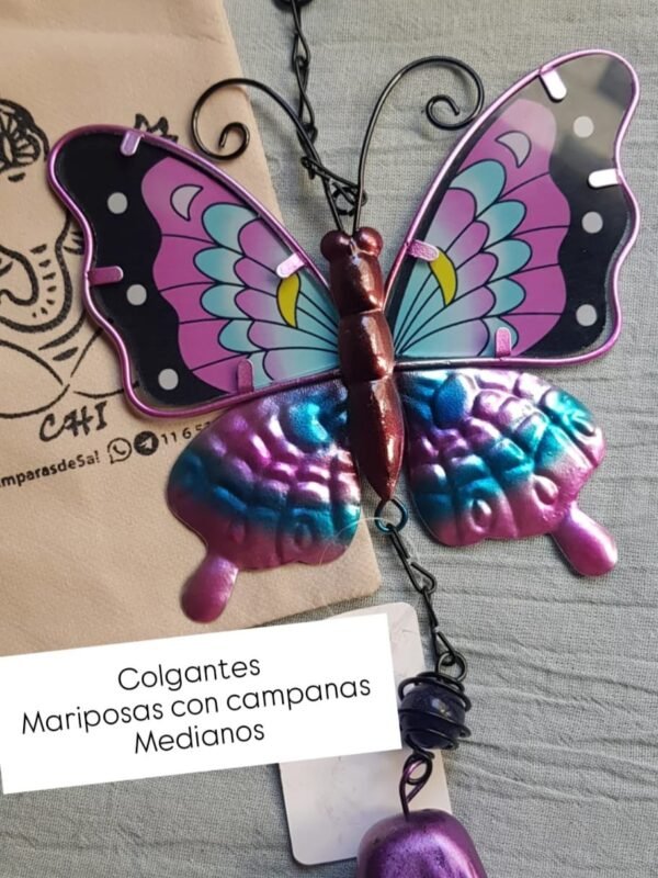 Mariposa Metal Campana Medianas