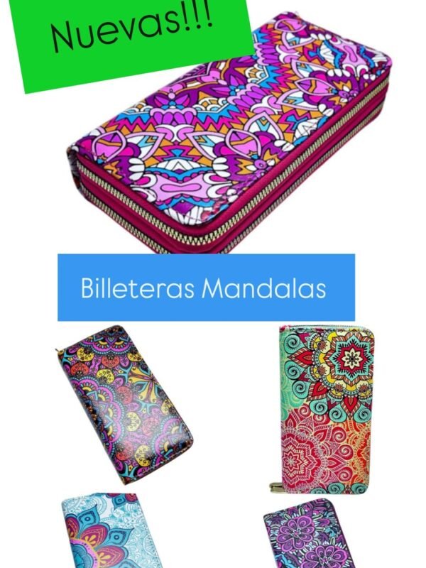 Billeteras Mandalas Pack x 6