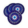 Posavasos ojo turco y mandalas pack x 4 unidades
