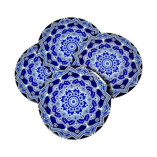 Posavasos ojo turco y mandalas pack x 4 unidades