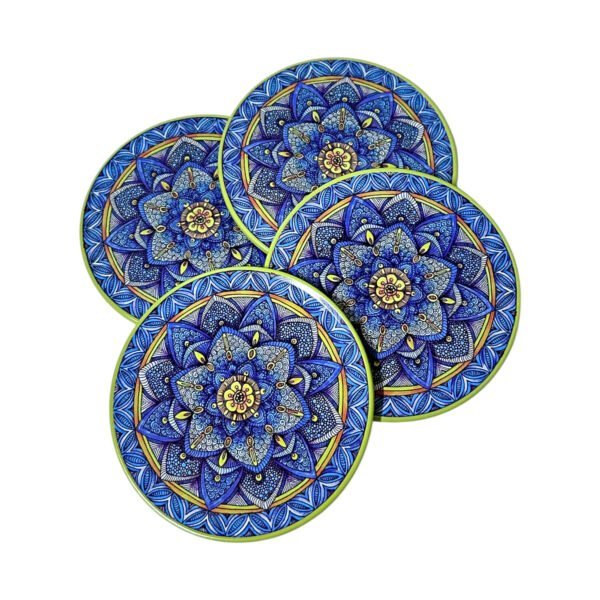 Posavasos ojo turco y mandalas pack x 4 unidades