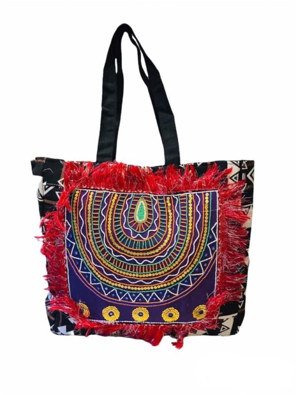 Carteras India extra grande bordadas