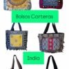 Carteras India extra grande bordadas