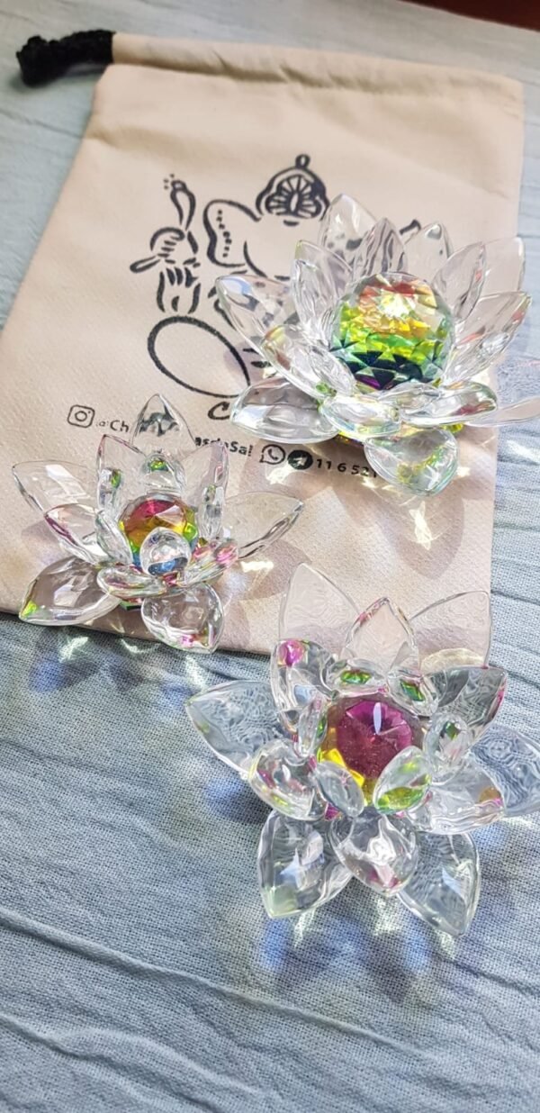 Flor de Loto vidrio Tornasoladas