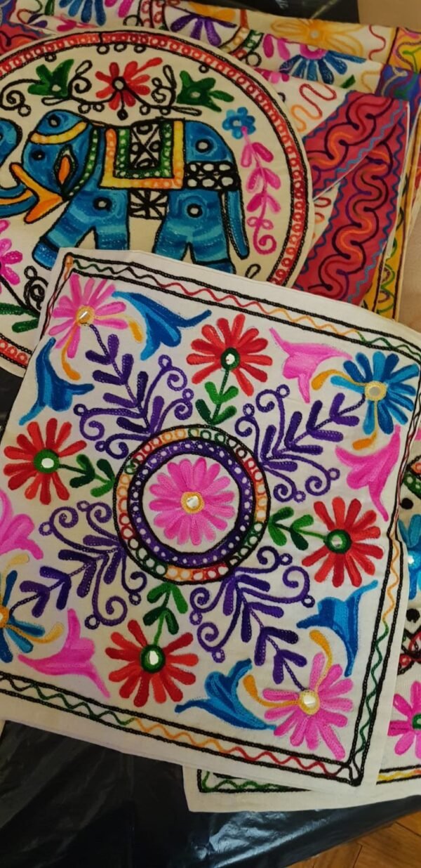 Fundas Almohadones Bordados India