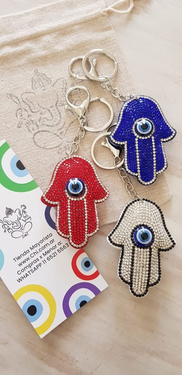 Llaveros Ojo Turco Fátima brillo