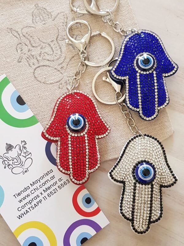 Llaveros Ojo Turco Fátima brillo