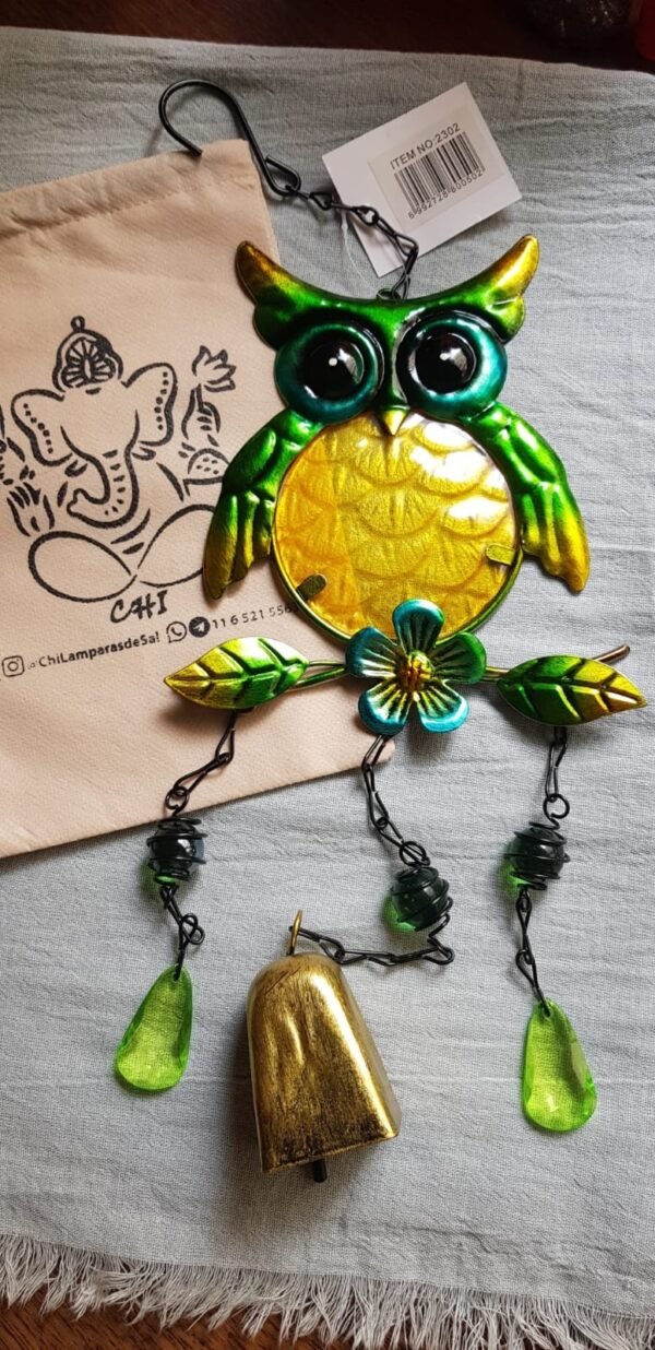 Colgante Buho Metal mediano