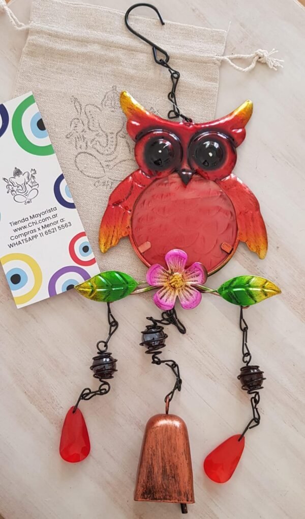 Colgante Buho Metal mediano