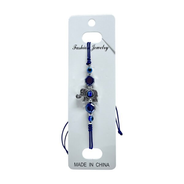 Pack Pulseras Ojo turco y símbolos en hilo azul x 12