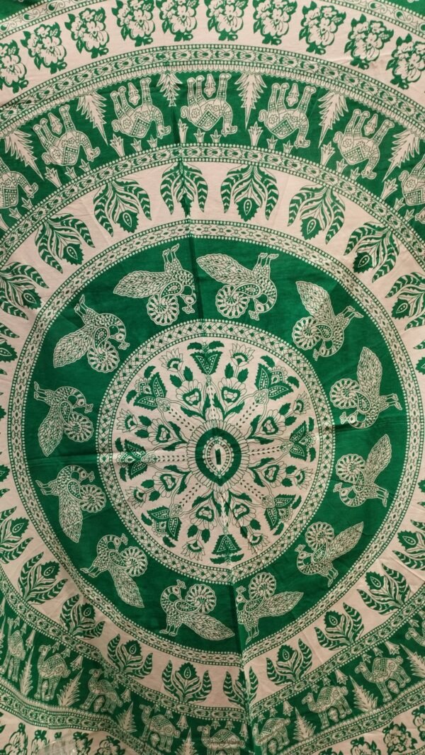 Mantas Redondas c Flecos Mandalas